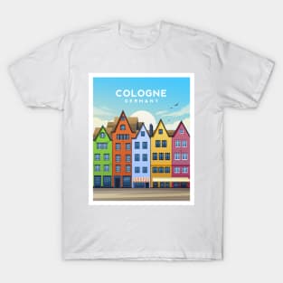 Cologne, Germany Colourful Houses T-Shirt